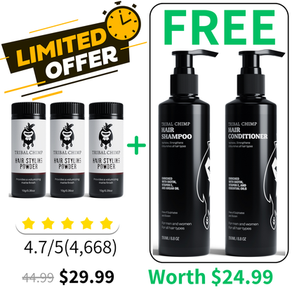 Buy 3, Get Shampoo + Conditioner Free