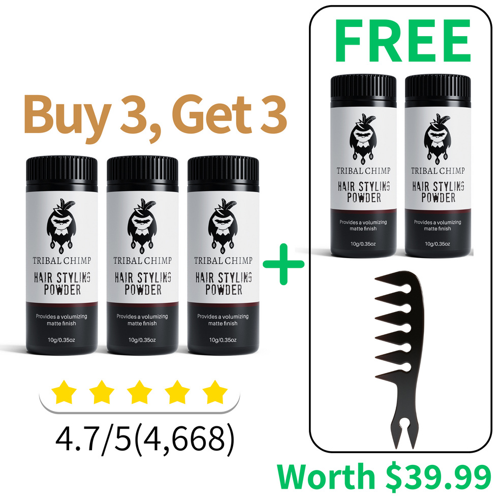 Tribal Chimp - Hair Styling Powder - Buy 3 Get 3 Free