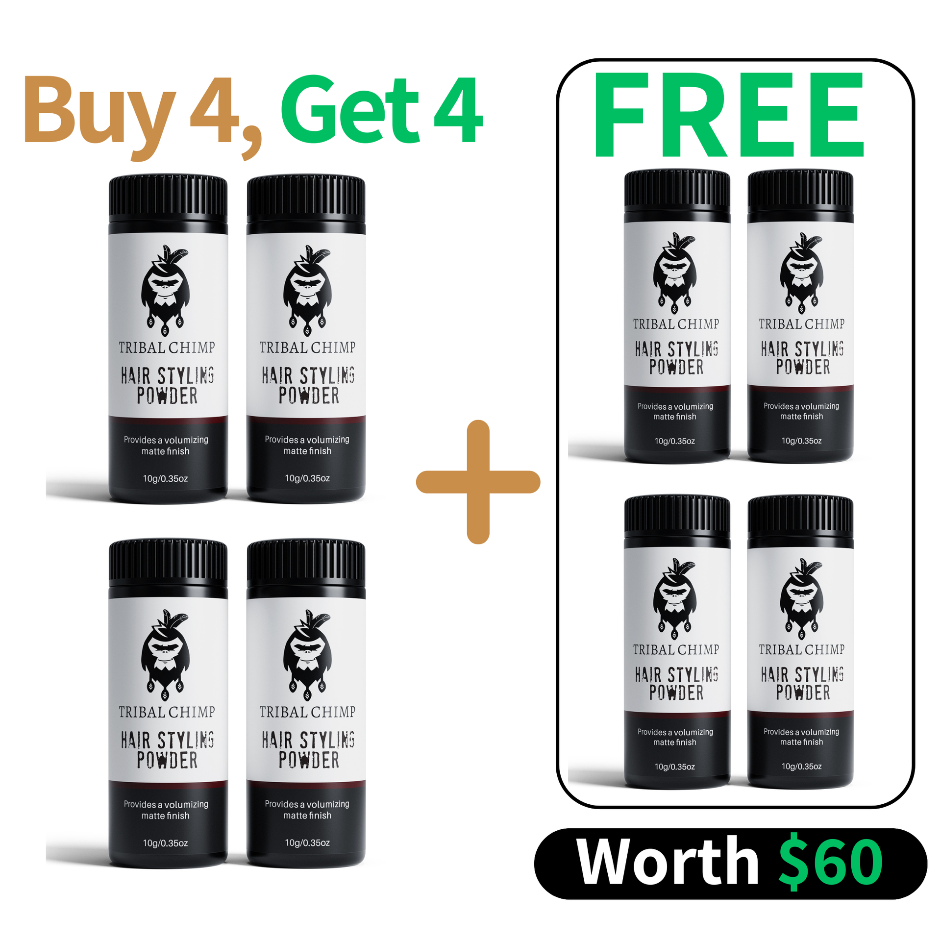 Hair Styling Powder Buy 4 Get 4
